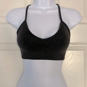 LULULEMON Ebb to Street Bra l Size: 4 l Charcoal Black Light Support
